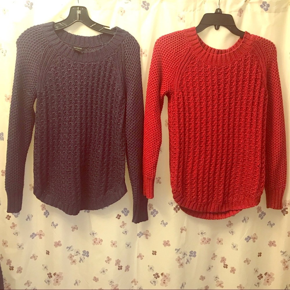 Lot of 2 Calvin Klein Sweaters